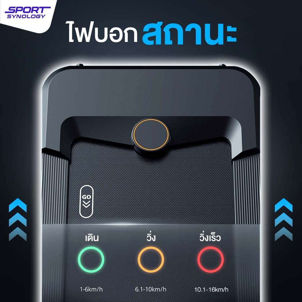 ลู่วิ่งไฟฟ้า SPORTSYNOLOGY รุ่น M3PRO มอเตอร์ BRUSHLESS 4 HP ปรับชันได้ 10 ระดับ